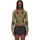 Miss Sixty Green KNWLS Edition Tie-Dye Denim Jacket