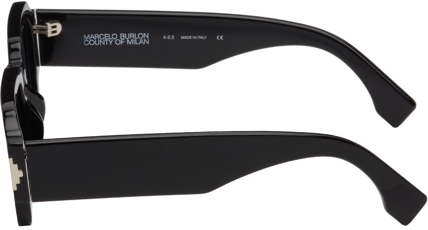 NWT Marcelo Burlon Maiten 52mm Maiten Black Grey/ Sunglasses Marcelo Burlon Tandil Black Sunglasses - eye-oo.com main image 4