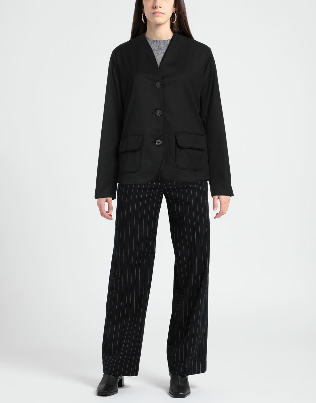 Alessia Santi Womens Blazer in Black