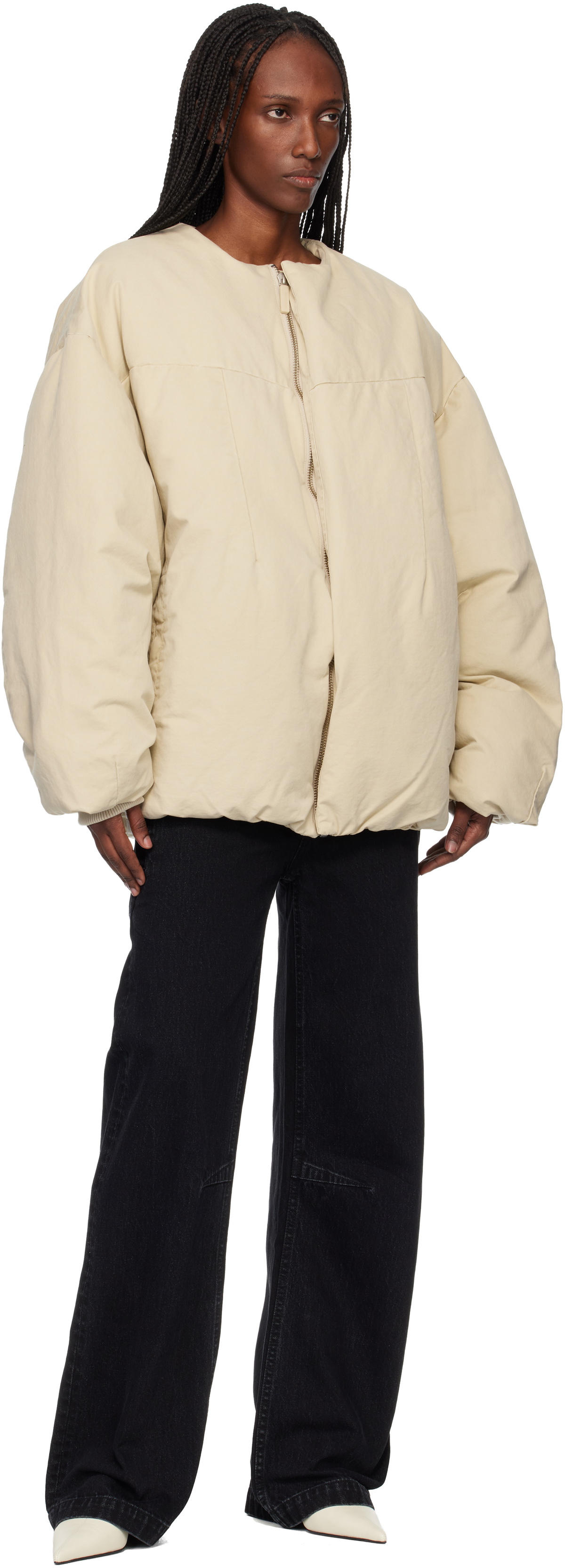 Entire Studios Off-White Pod Puffer Down Jacket