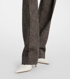 Bottega Veneta High-rise wool-blend wide-leg pants