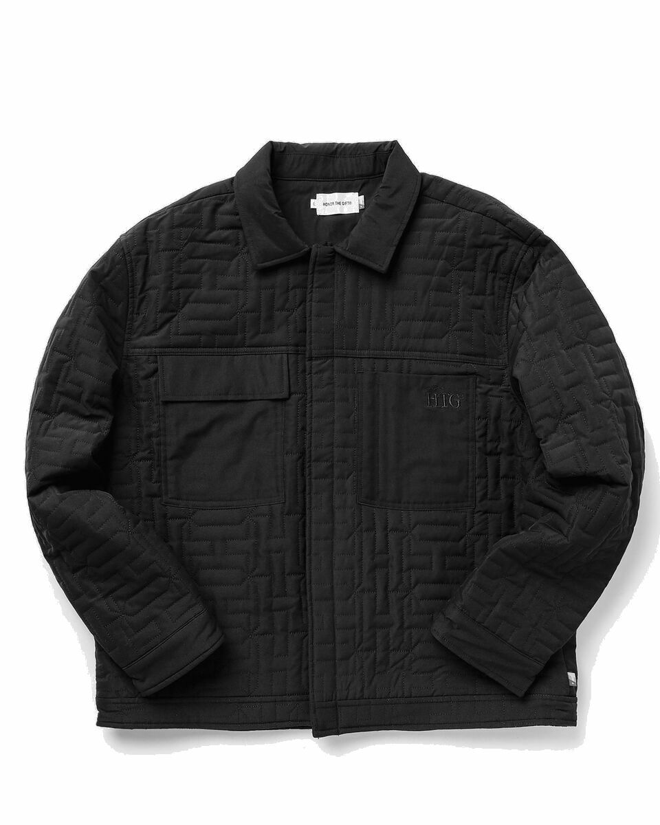 Photo: Honor The Gift H Quilted Jacket Black - Mens - Overshirts