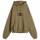 Umbro by Slam Jam Men's OG Logo Mask Hoodie in Army Green