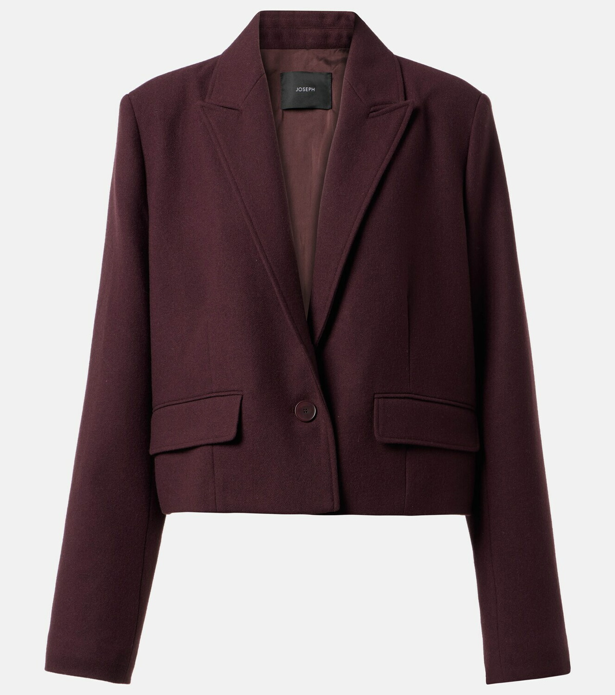 Joseph Cropped Single Breasted Wool Jacket Joseph