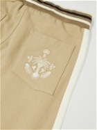Rhude - Wine Club Straight-Leg Logo-Embroidered Cotton-Twill Sweatpants - Neutrals