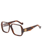 Loewe Eyewear Women's Loewe Anagram Glasses in Dark Havana 