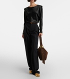 Amanu Zambia suede shoulder bag