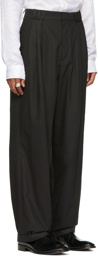 LU'U DAN Black Pleated 80's Trousers