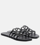 Loewe Anagram leather slides