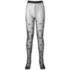 Dolce & Gabbana Women's All Over Logo Tights in Black