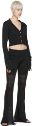 determ; Black Polyester Lounge Pants