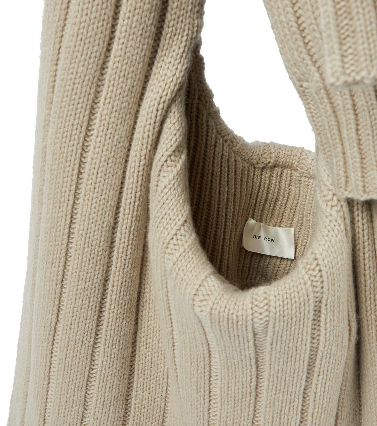 The Row Dafy cashmere knit shoulder bag
