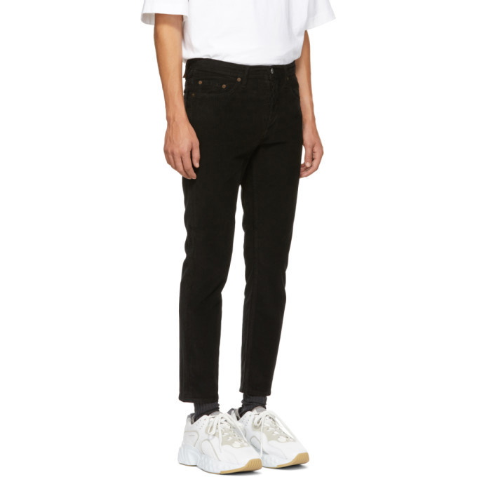 Acne Studios Black Bla Konst Corduroy River Trousers Acne Studios