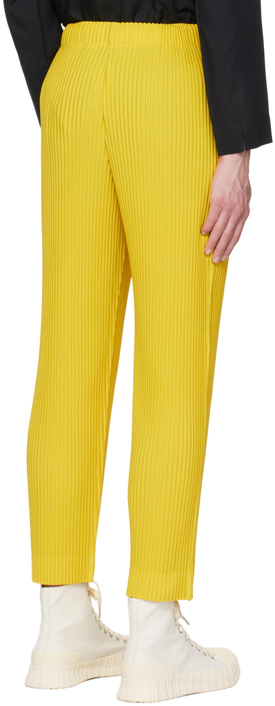 HOMME PLISSÉ ISSEY MIYAKE Yellow Monthly Color March Trousers