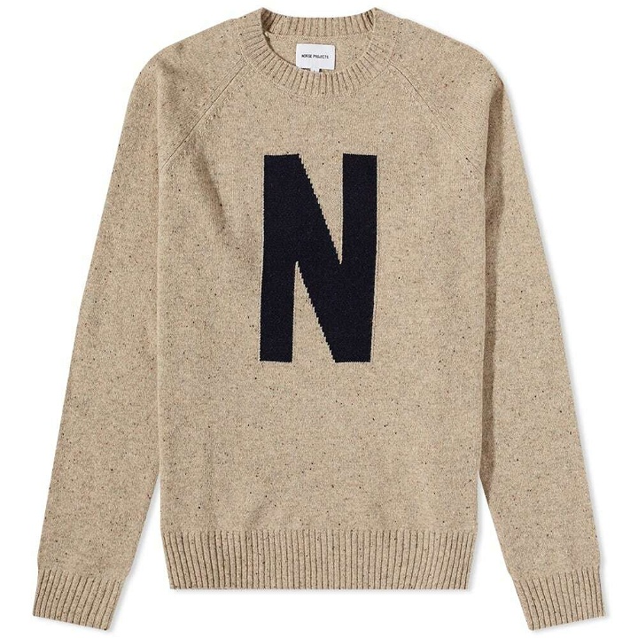 Photo: Norse Projects Men's Fridolf N Donegal Crew Sweat in Utility Khaki