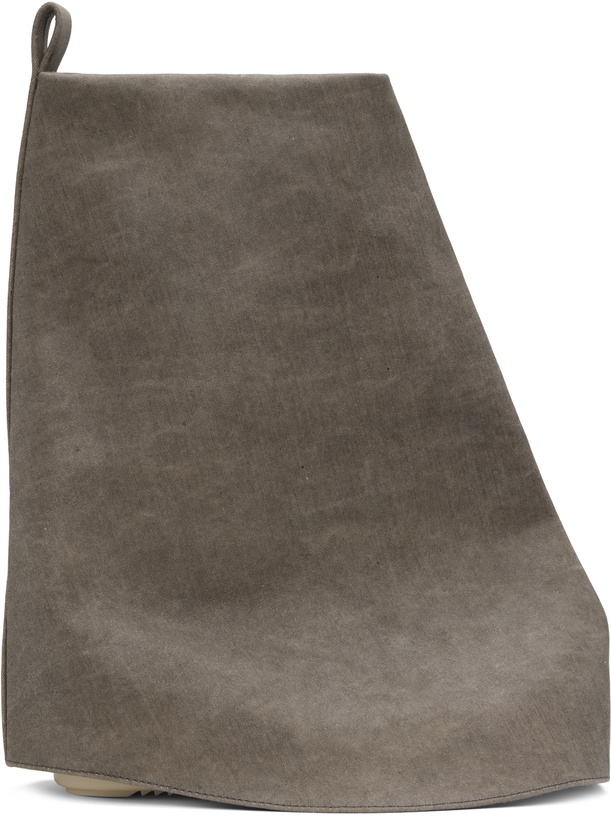 Photo: Rick Owens DRKSHDW Taupe Low Fetish Boots