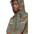 Off-White Green Camo Windbreaker Jacket