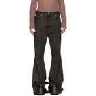 Rick Owens Gray Tower Bolan Bootcut Jeans