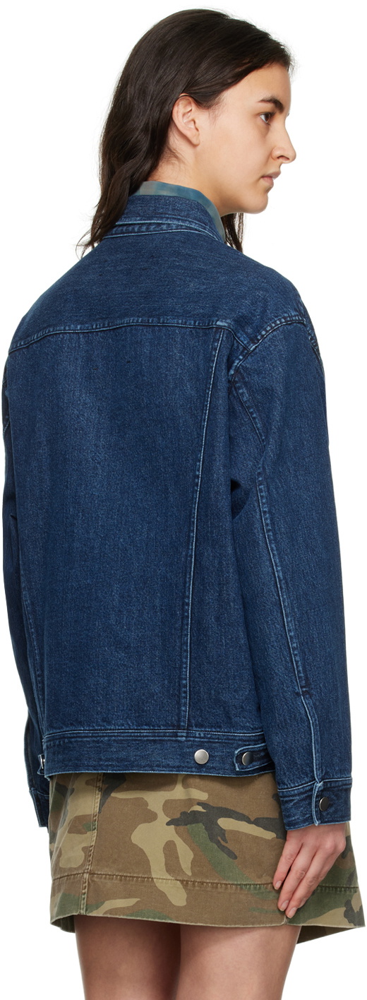 Song for the Mute SSENSE Exclusive Blue Oversized Denim Jacket