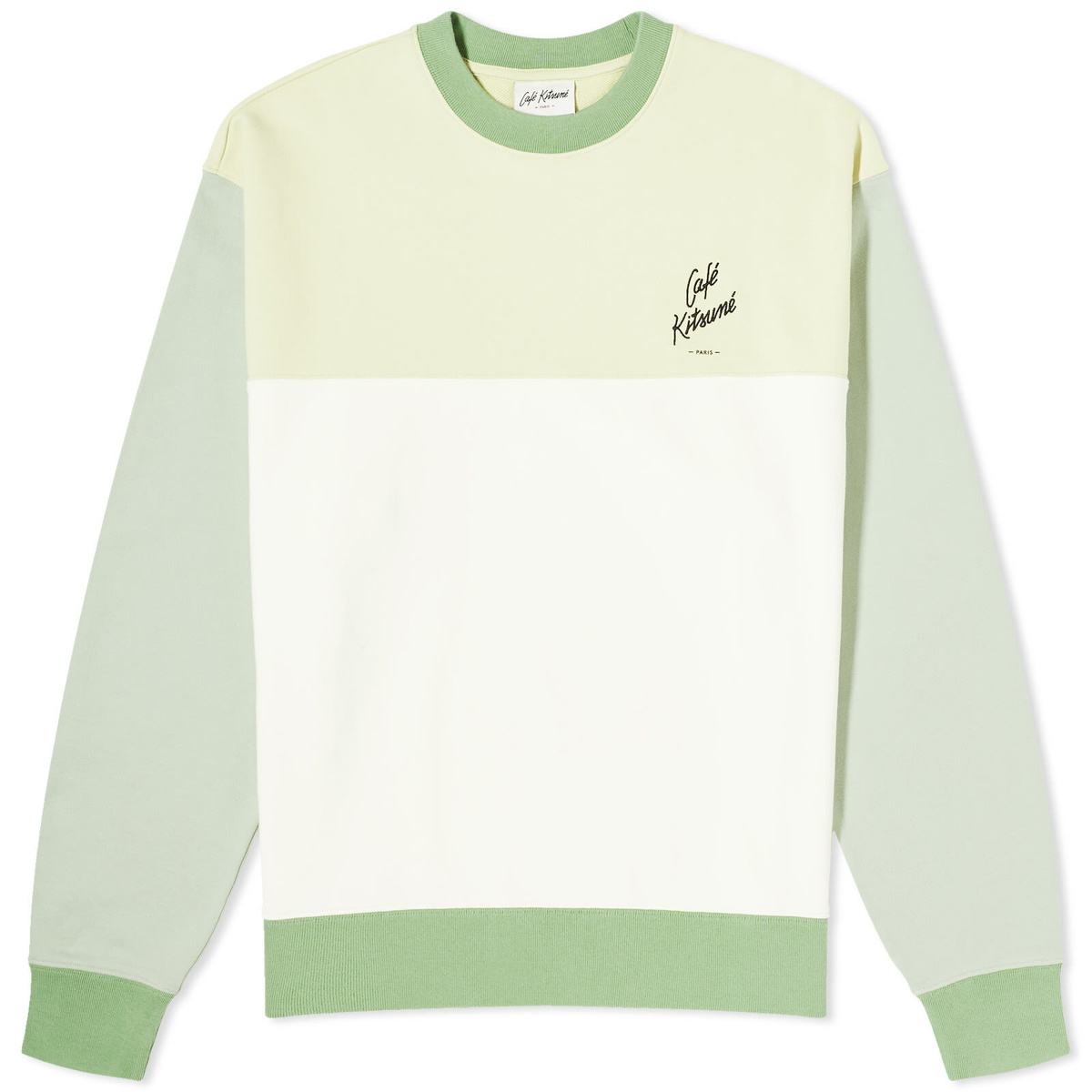 関税負担無【Cafe Kitsune】Fox Relax Sweater 白 スウェット CAFE KITSUNE FOX RELAX SWEATSHIRT | Maison Kitsuné