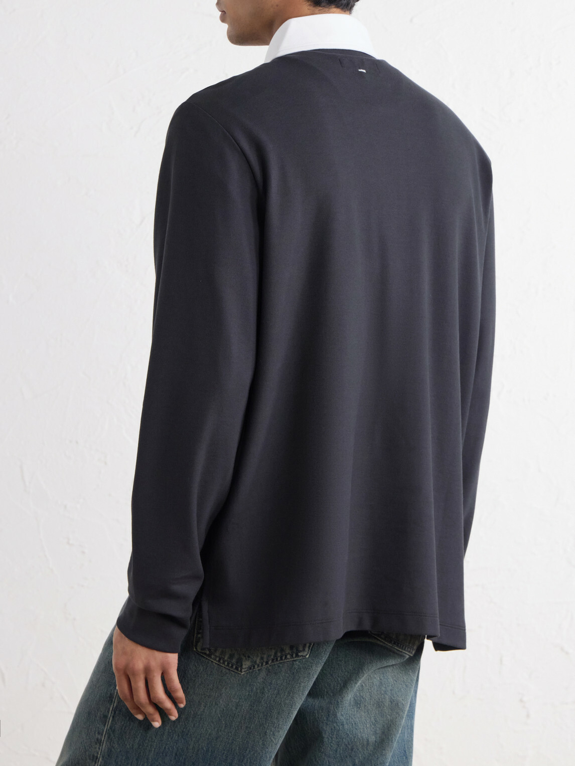 Rag & Bone - Cotton-Piqué Polo Shirt - Black