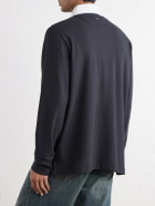 Rag & Bone - Cotton-Piqué Polo Shirt - Black