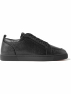 Christian Louboutin - Rantulow Grosgrain-Trimmed Jacquard Sneakers - Black