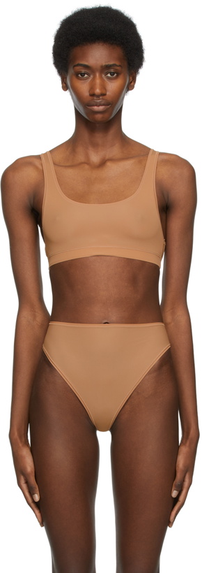 Photo: SKIMS Tan Jelly Sheer Scoop Neck Bralette