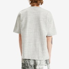 Róhe Men's Japanese Mouliné T-Shirt in Light Grey Melange