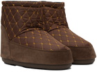 Moon Boot Brown Icon Low Nolace Quilted Boots