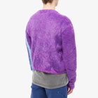 Sky High Farm Men's Furry Cardigan in Purple