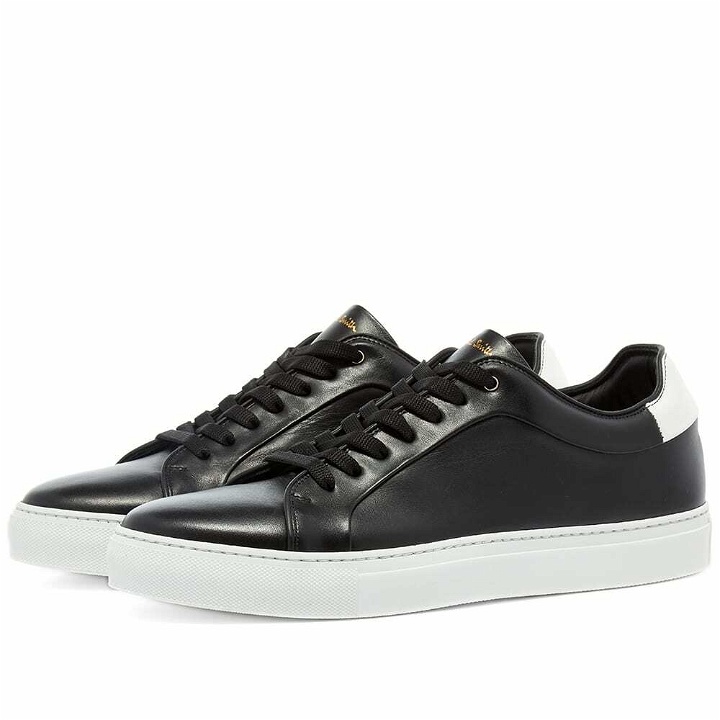 Photo: Paul Smith Men's Basso Leather Sneakers in Black/White