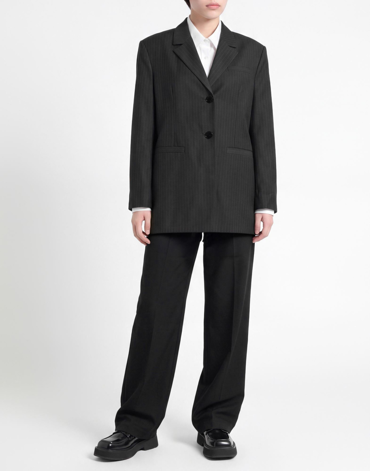 Ganni Womens Blazer Charcoal