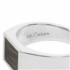 M. Cohen Men's Glib Ring in Silver/Labradorite