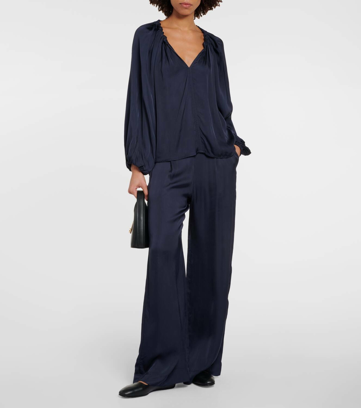 Velvet Noria satin blouse