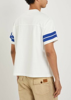 Cherry Los Angeles Appliquéd Cotton Football T-shirt White