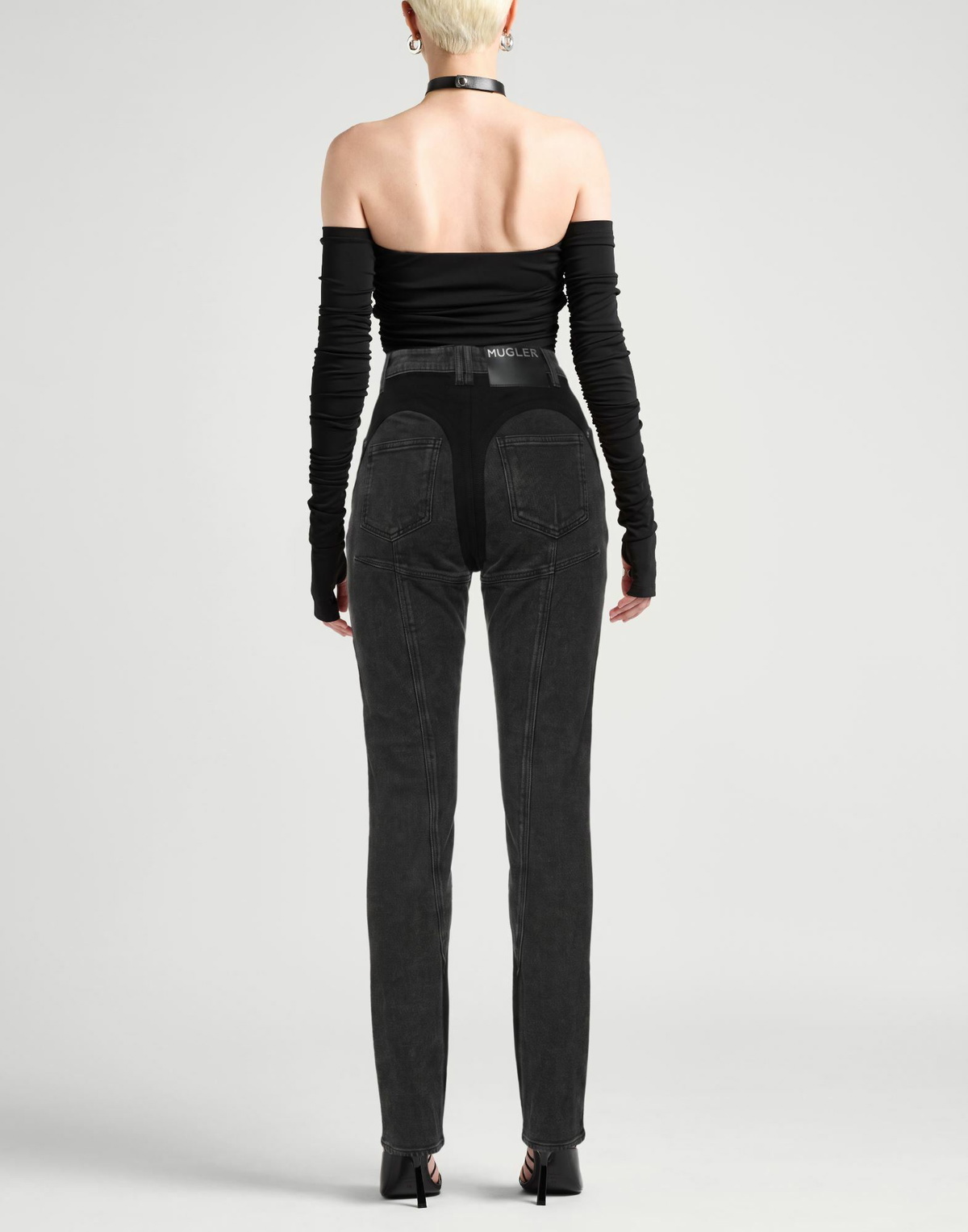 Mugler Womens Jeans in Black