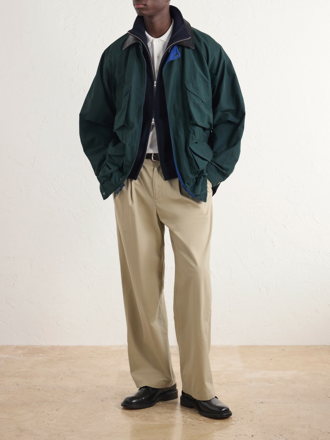 Aimé Leon Dore - Straight-Leg Pleated Cotton Trousers - Neutrals