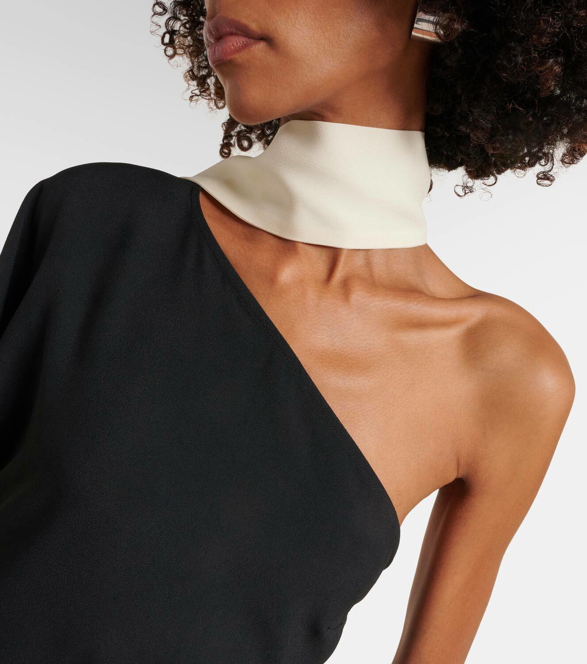Taller Marmo Tirso scarf-detail intarsia cady gown