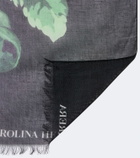 Carolina Herrera Floral scarf
