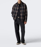 A.Presse Checked wool and cashmere overshirt