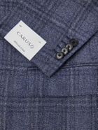 Caruso - Norma Checked Wool Blazer - Blue