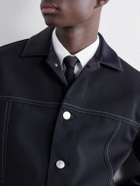 Junya Watanabe - Levi's Satin-Trimmed Wool-Twill Jacket - Black