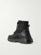 Canada Goose - Keystone Rubber-Trimmed Leather and Twill Boots - Black