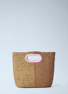 Marni Woven Tote Bag with Logo Detail