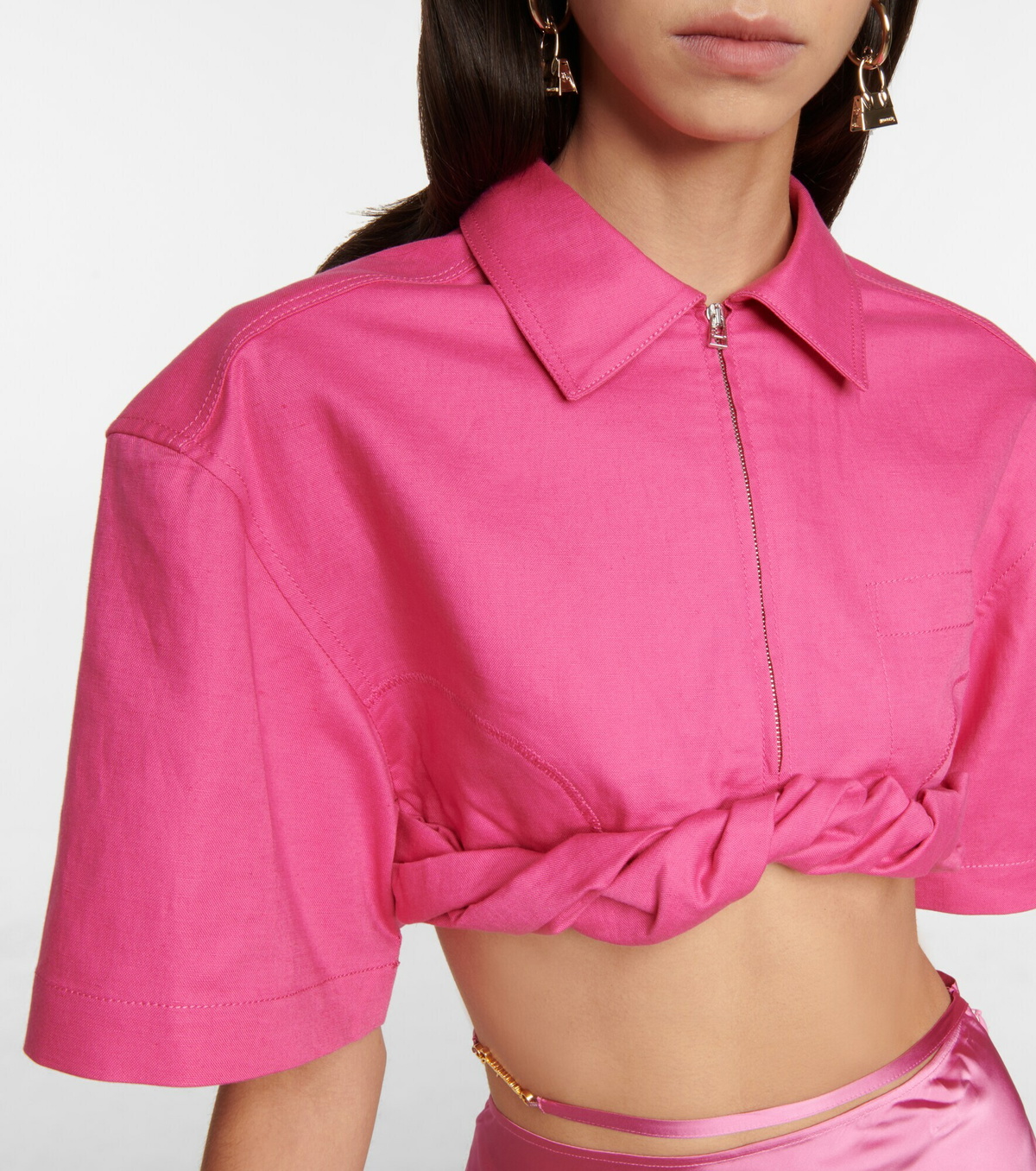 【Jacquemus】 La Chemise Silpaコットンシャツ Jacquemus - La Chemise Silpa cotton shirt Jacquemus