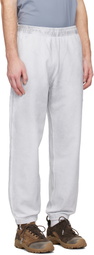 Stone Island Blue 6200003 Organic Cotton Fleece Reflective Sweatpants