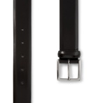Anderson's - 3.5cm Polished-Leather Belt - Black