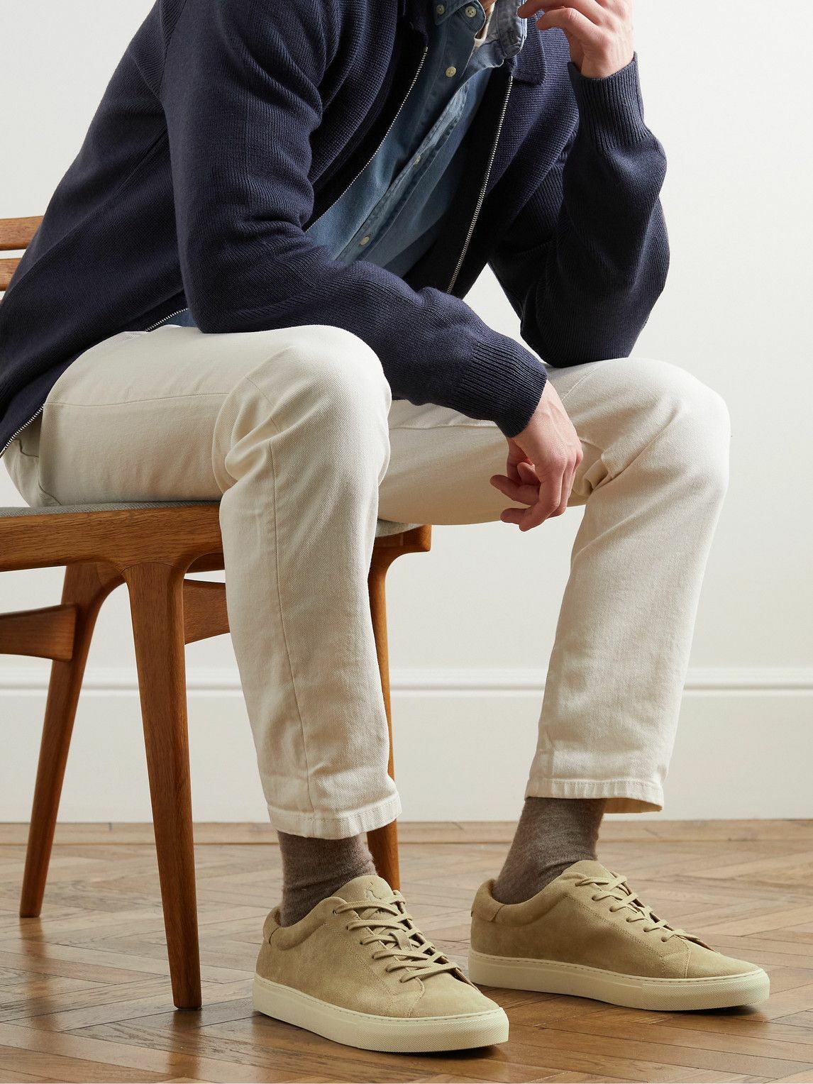 Polo Ralph Lauren Jermain II Suede Sneakers Neutrals Polo