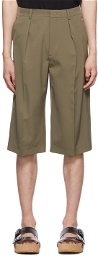 Jean Paul Gaultier Khaki 'The Suit Bermuda Shorts' Shorts